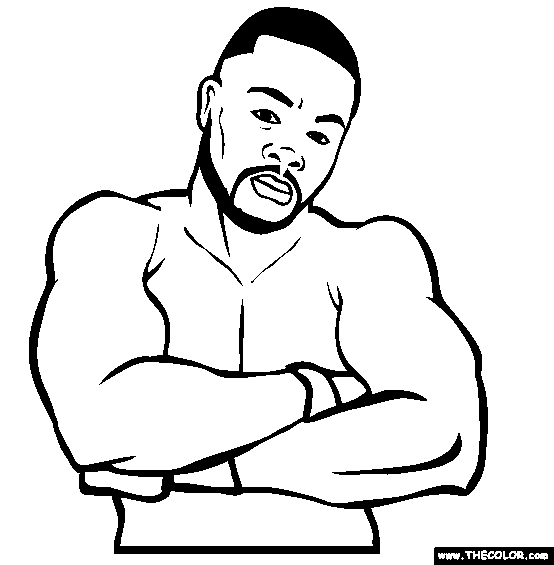 Famous MMA Mixed Martial Arts Fighter Coloring Pages | Page 1