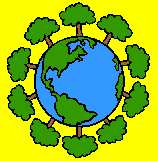 Green Earth Coloring Page