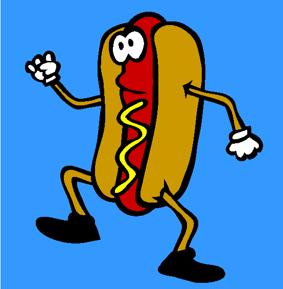 Hot Dog Coloring Page