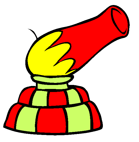 Circus Cannon Coloring Page