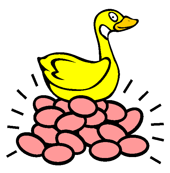 The Goose With Golden Eggs Coloring Page