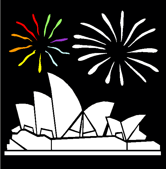 Sydney Opera House Coloring Page