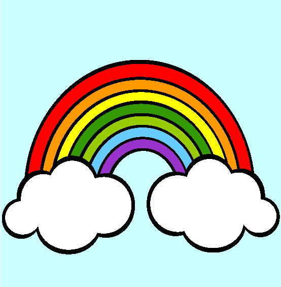 Rainbows Coloring Page