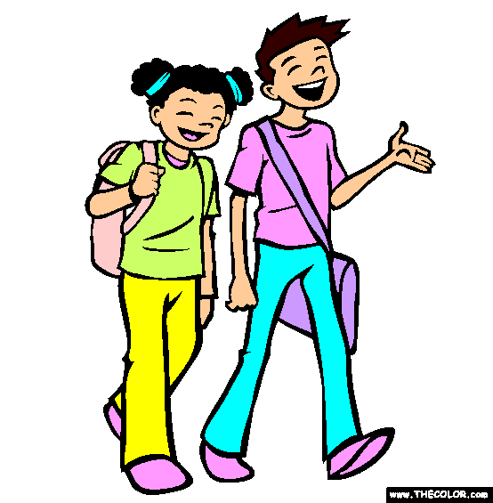 Best Friends Coloring Page
