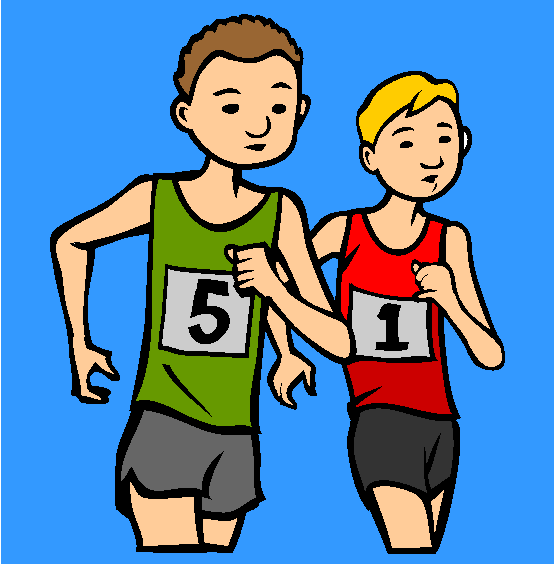 Race Walking Coloring Page