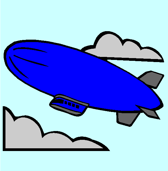 The Airship Coloring Page