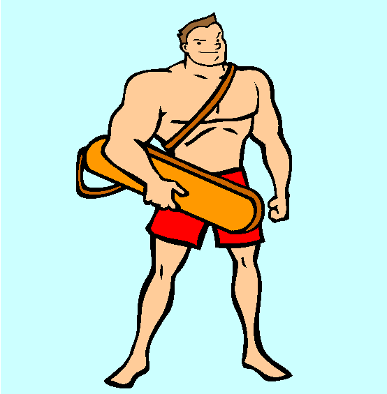 Lifeguard Coloring Page