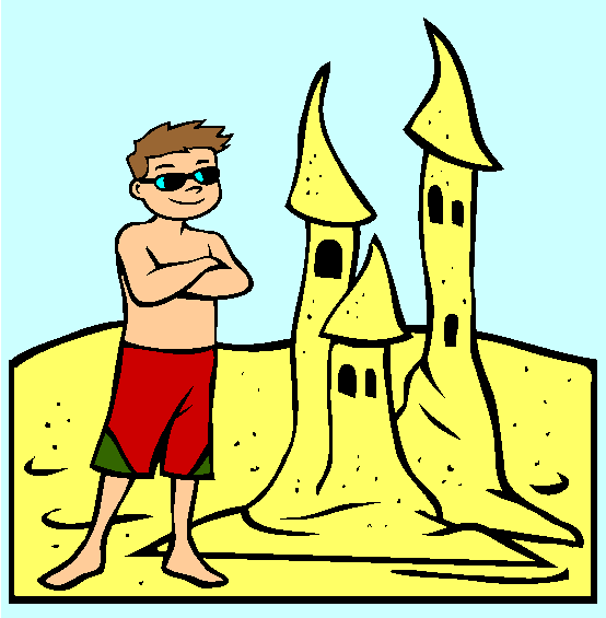 Sand Castle Coloring Page