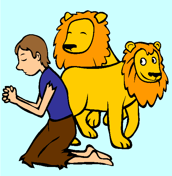 Daniel In The Lions Den Coloring Page