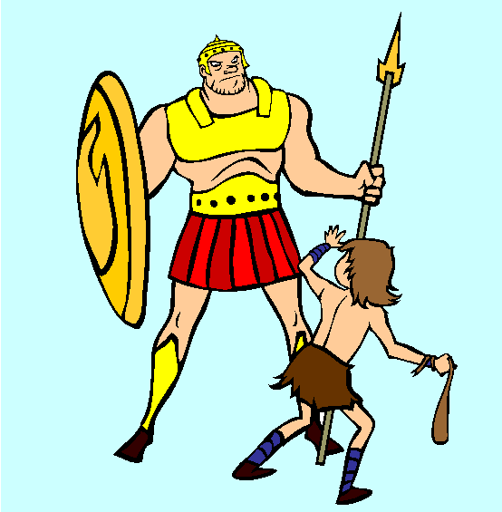 David And Goliath Coloring Page