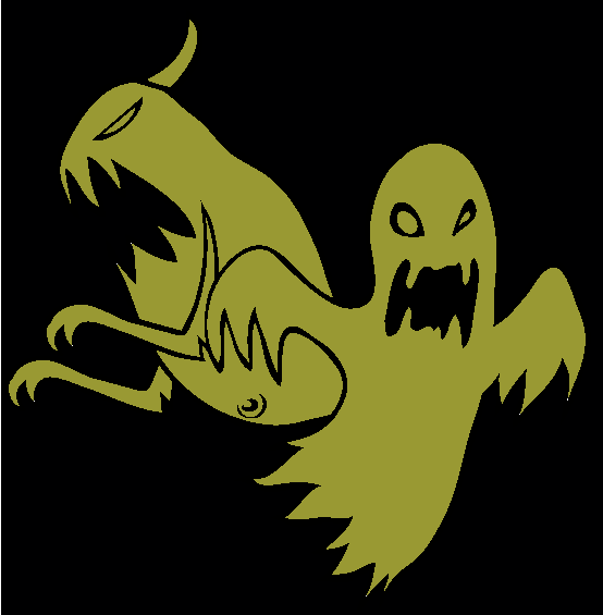 Halloween Ghosts Online Coloring Page