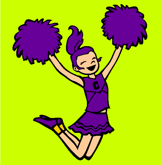 Cheerleader Coloring Page