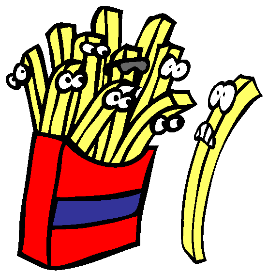 French Fries Coloring Page