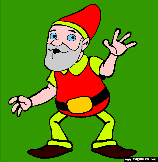 Gnome Coloring Page