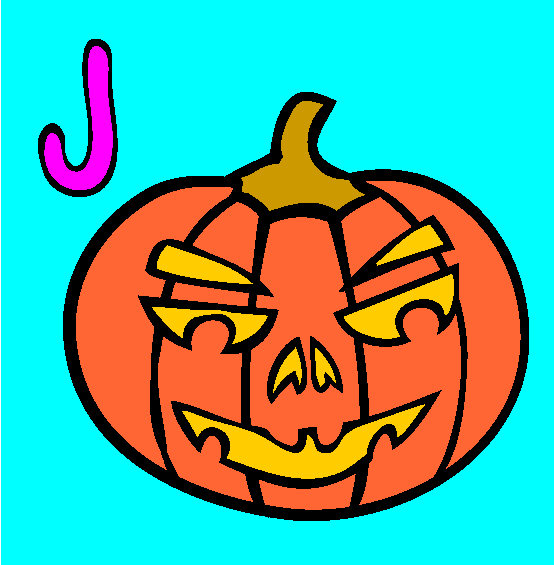 J Coloring Page