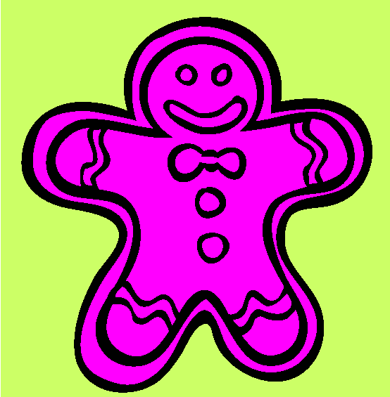 Gingerbread Man Coloring Page