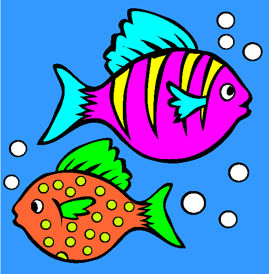 Two Fish Coloring Page