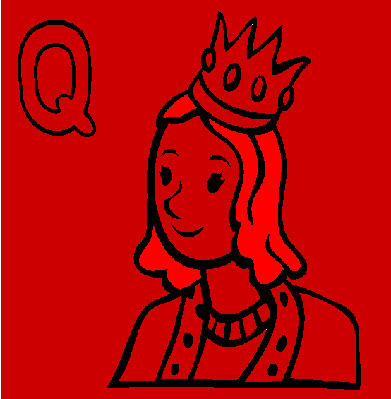 Q Coloring Page