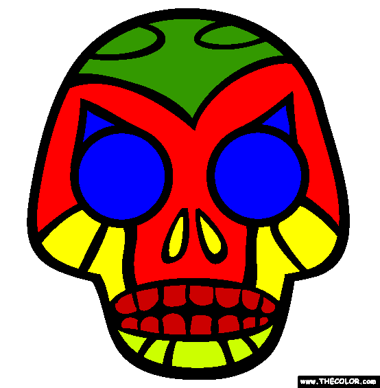 Skull Coloring Page