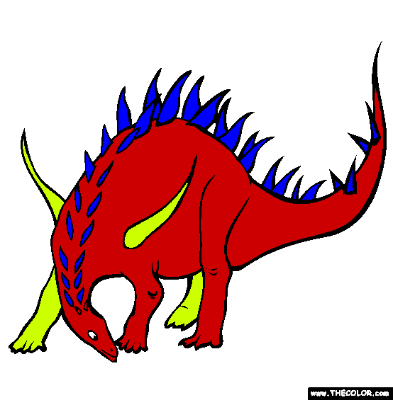 Lexovisaurus Coloring Page