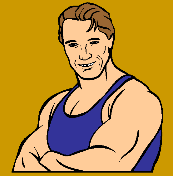 Arnold Schwarzenegger Coloring Page