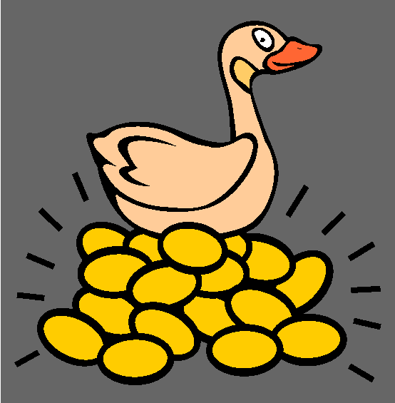The Goose With Golden Eggs Coloring Page