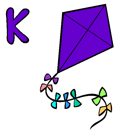 K Coloring Page