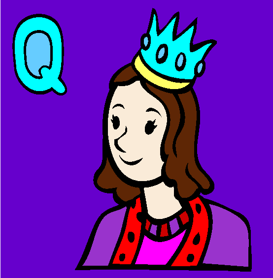 Q Coloring Page