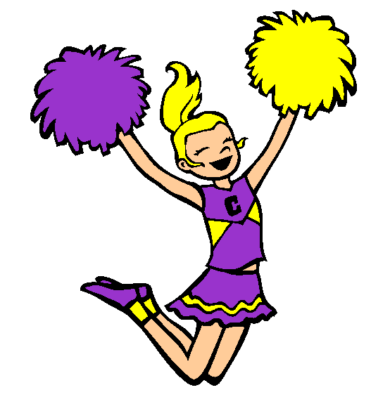 Cheerleader Coloring Page