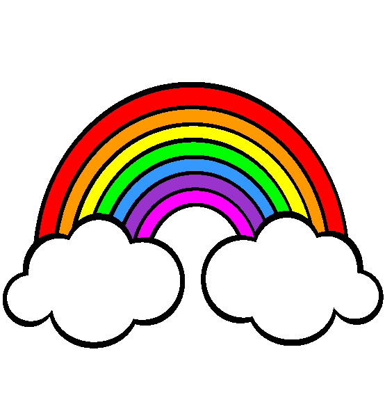 Rainbows Coloring Page