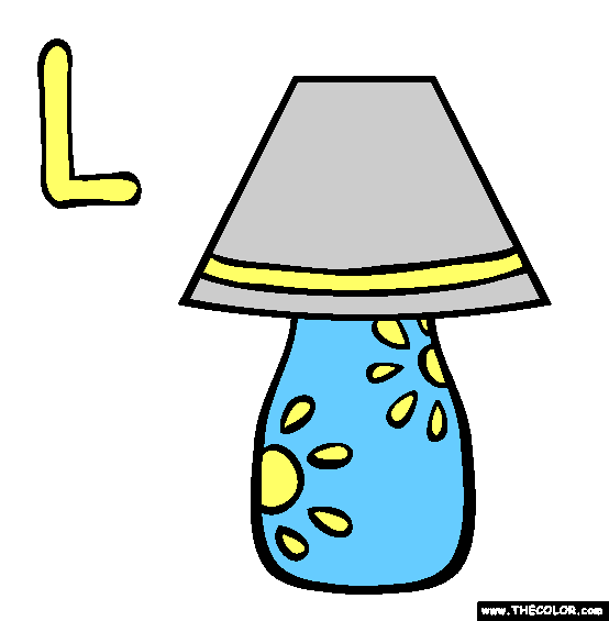 L Coloring Page