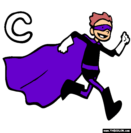 The Letter C Online Alphabet Coloring Page