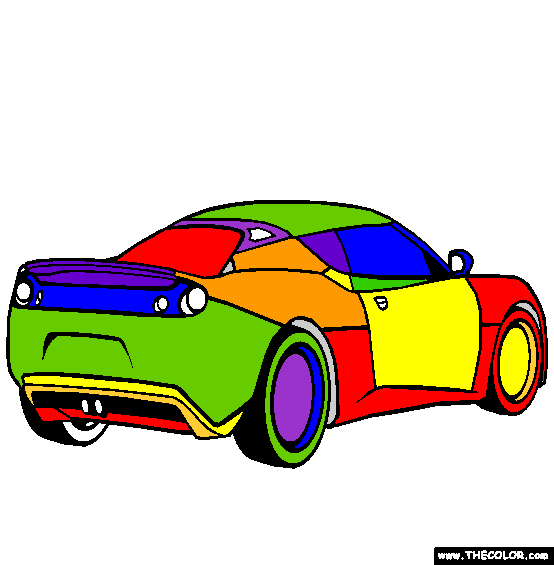 Lotus Evora Coloring Page