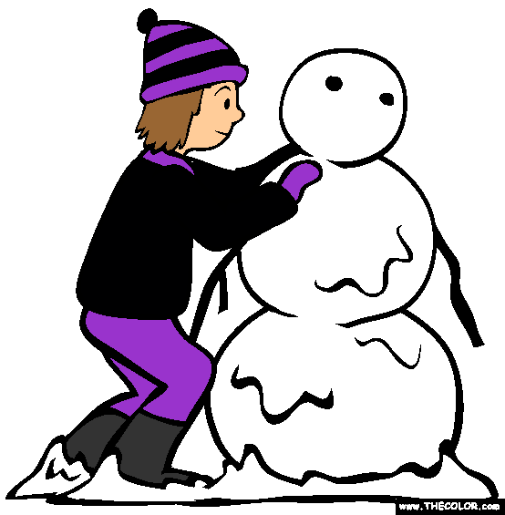 Snowman Coloring Page