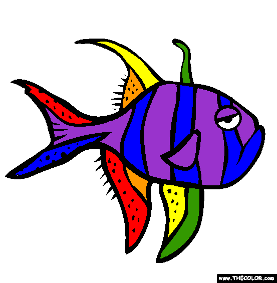 Banggai Cardinalfish Coloring Page