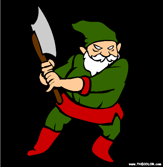 The Gnome Coloring Page