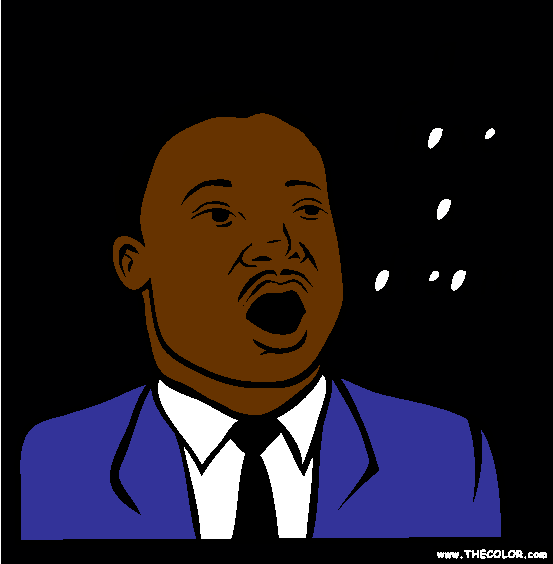 Martin Luther King I Have a Dream Coloring Page