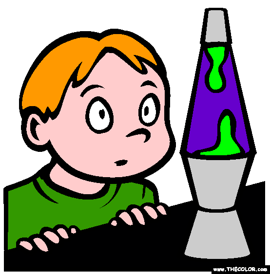 Lava Lamp Coloring Page