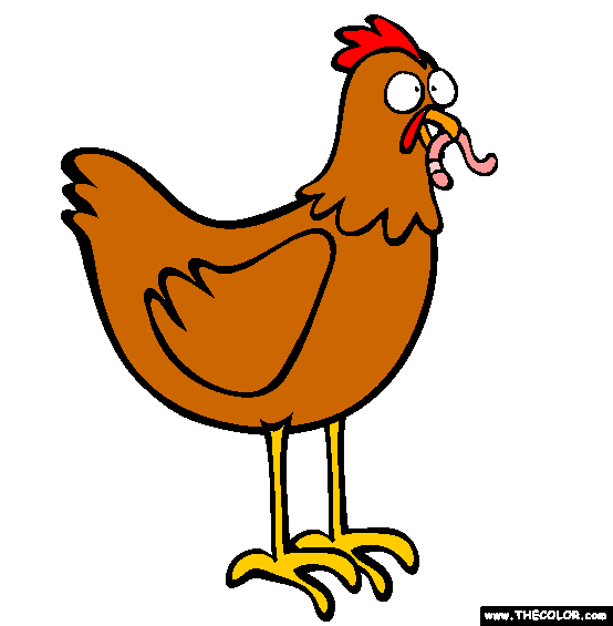 Chicken Coloring Page