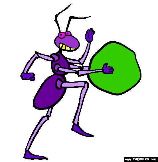 Ant Coloring Page