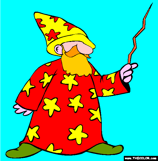 Wizard Coloring Page