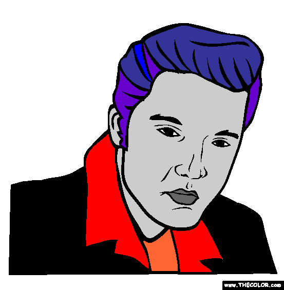 Elvis Presley Coloring Page