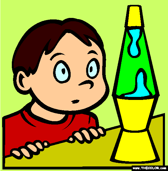 Lava Lamp Coloring Page