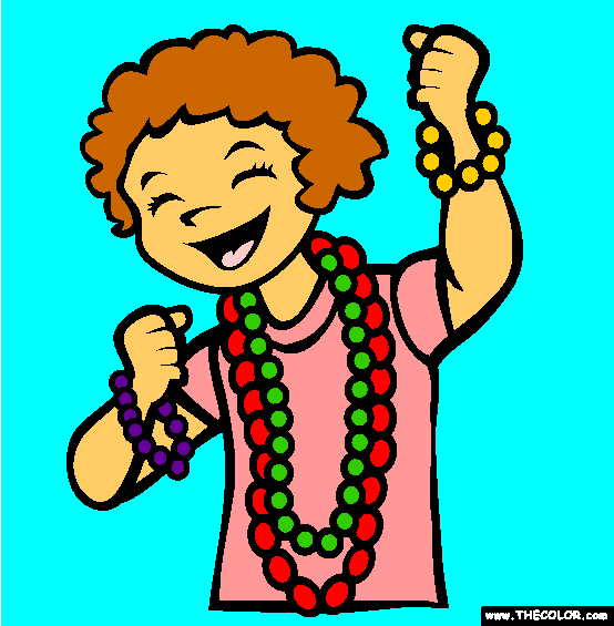 Beads Coloring Page