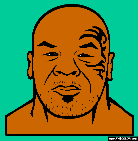 Mike Tyson Coloring Page