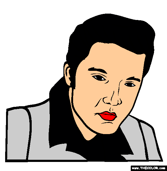 Elvis Presley Coloring Page