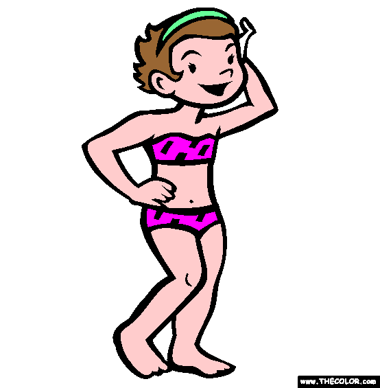 The Bikini Coloring Page