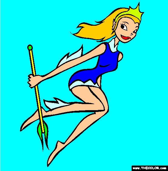 Ocean Girl Coloring Page