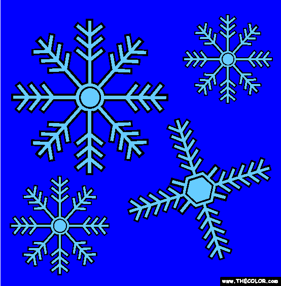 Snowflakes Coloring Page