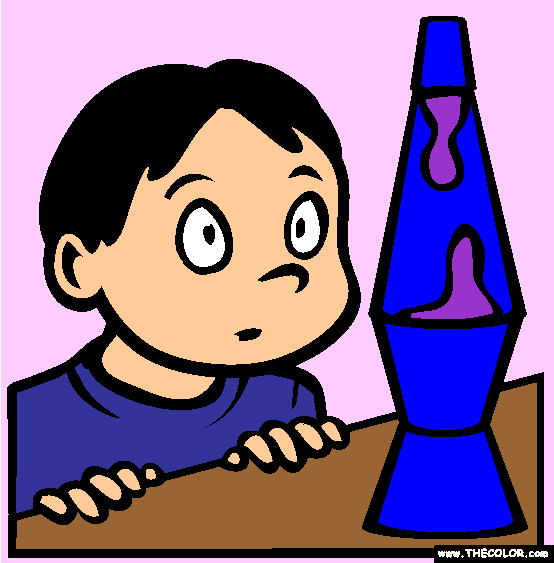 Lava Lamp Coloring Page